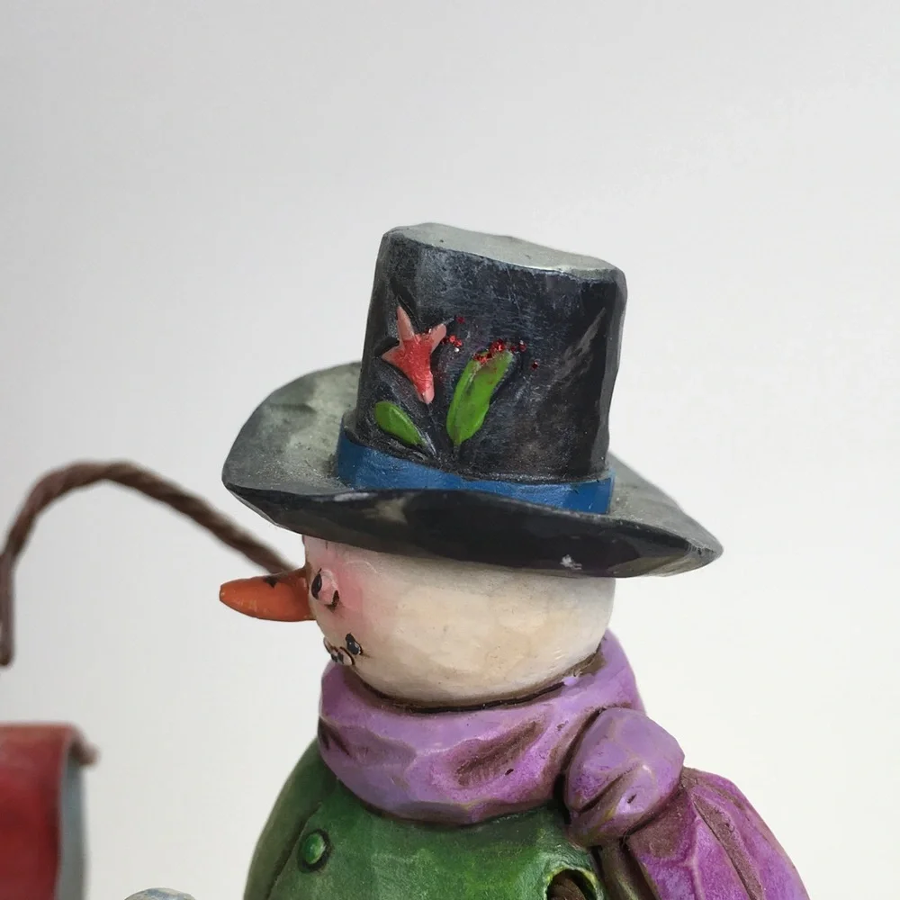Jim Shore Warm and Cozy Snowman Figure